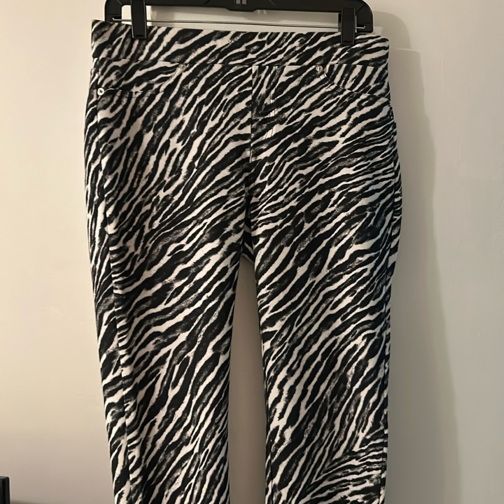 Michael Kors Zebra Print Pull On Pant Jeggins